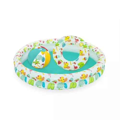 Bestway 3 az 1-ben felfújható gyermekmedence úszógumival és strandlabdával (WNDR9863) - Image 2