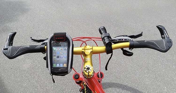 2 db-os ergonomikus bicikli kormányvédő – kerékpár kormány markolat – szürke, fekete (WNDR18315) - Image 2