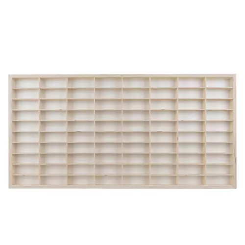 Fából készült 80 rekeszes matchbox autó tároló polc 78,5 x 40 x 4,5 cm (WNDR20233) - Image 9