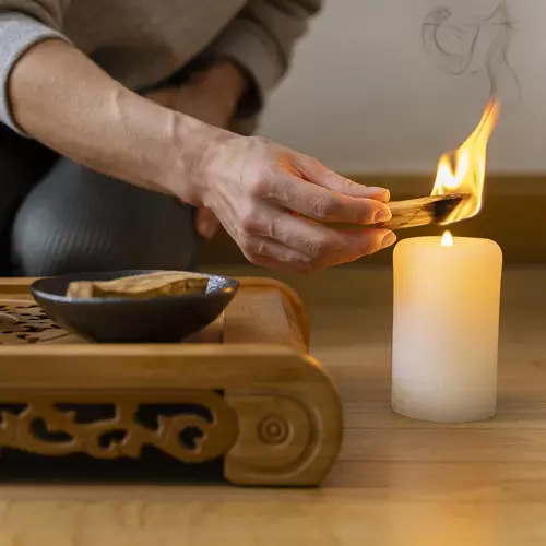 Fehér gyertya szett - 8 darab (WNDR20686) - Image 5