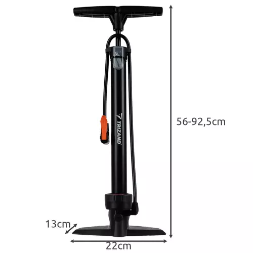 Kézi biciklipumpa - tömlővel és nyomásmérővel (WNDR19164) - Image 3