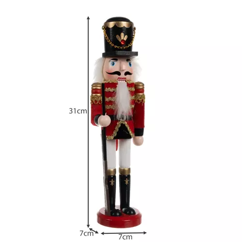 Mikulásos karácsonyi figura - diótörő 30 cm (WNDR20359) - Image 3