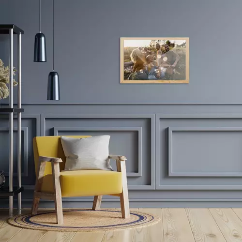 Barna színű fenyő képkeret, strasszkő és gyémánt kirakókhoz 24 x 34 cm (WNDR19917) - Image 4