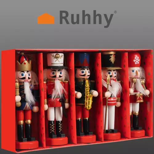 Karácsonyi diótörő figurák - 5 db (WNDR20358) - Image 2