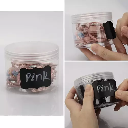 Többször használható, törölhető öntapadós fekete matricák fehér tollal (WNDR21643) - Image 9