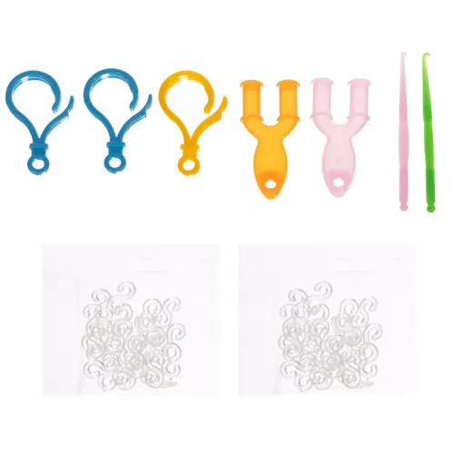 1500 darabos kreatív gumis karkötő készítő készlet (WNDR18273) - Image 6