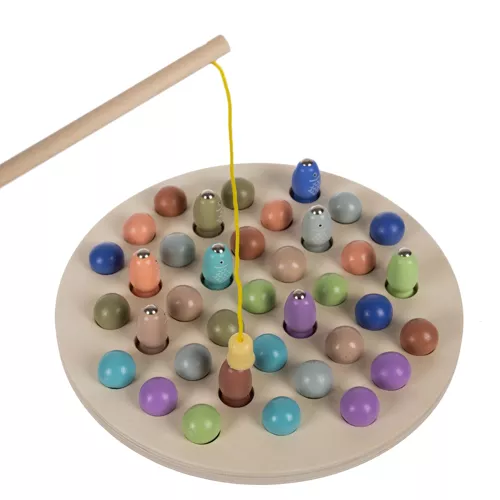 Készségfejlesztő fa környezetbarát mágneses horgászjáték (WNDR22410) - Image 5