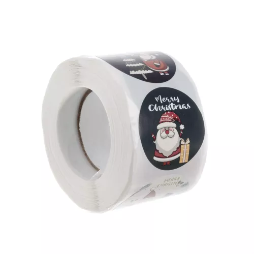 Karácsonyi matrica - 500 darabos tekercs Ruhhy (WNDR22328) - Image 2