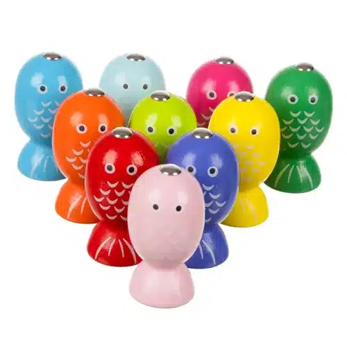 Mágneses környezetbarát fa horgászos játék színes halacskákkal (WNDR21856) - Image 8