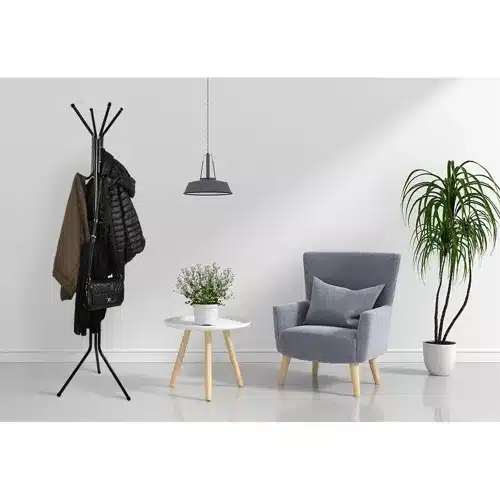 Masszív Álló Ruhafogas – 12 Akasztóval és Műanyag Védőkupakkal (WNDR23815) - Image 7