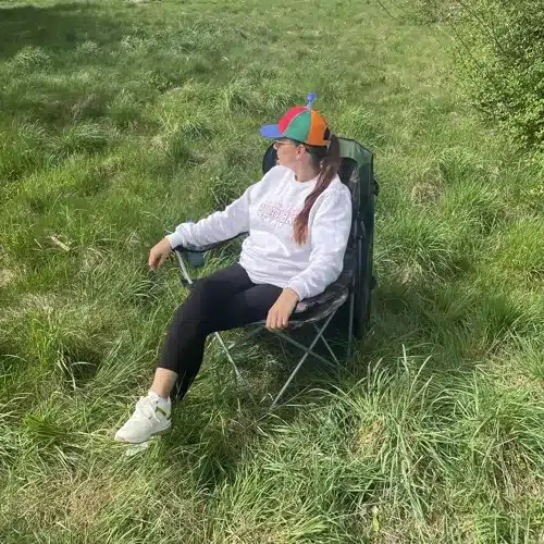 Horgászszék állítható árnyékolóval – kényelmes és masszív kialakítás (WNDR23672) - Image 3