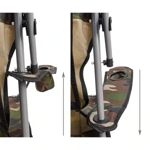 Horgászszék állítható árnyékolóval – kényelmes és masszív kialakítás (WNDR23672) - Image 19