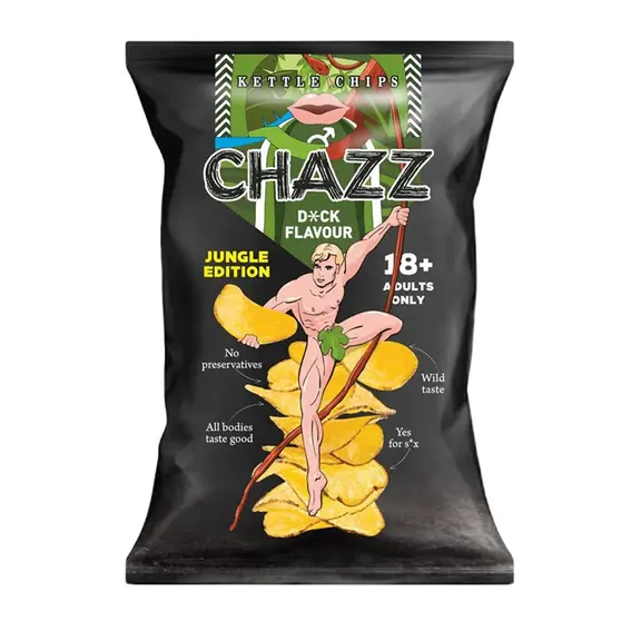 Chazz pénisz ízű burgonyachips – egy merész és különleges snack - 90g - Image 3