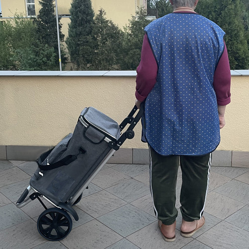 Nagy és tágas bevásárlókocsi habkerekekkel és vízálló kialakítással (WNDR23187) - Image 3