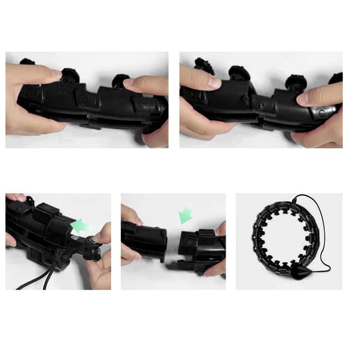 Trizand súlyzóval és masszírozó tüskékkel ellátott hula-hopp karika (WNDR25208) - Image 6