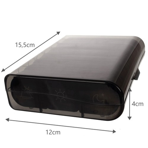 Hét napos gyógyszeradagoló, 7 tárolóval, három részre osztva (WNDR24287) - Image 7