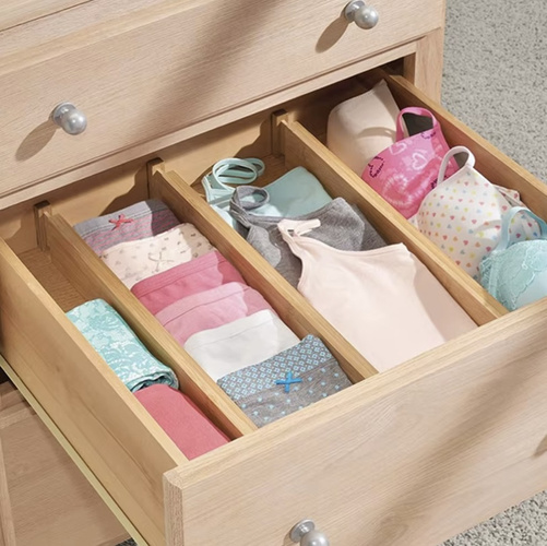 Állítható bambusz fiókelválasztó – 4 darabos készlet (WNDR25633) - Image 3