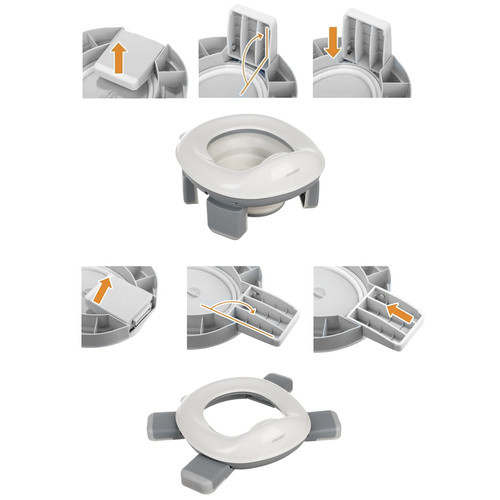 Gyerek utazó WC 2 az 1-ben – Összecsukható bili és WC-szűkítő (WNDR25510) - Image 4