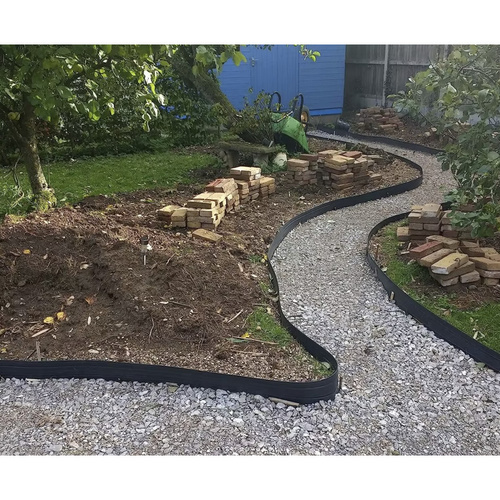 GARDLOV flexibilis kerti perem – 6 cm x 10 m fekete, 20 rögzítő cövekkel (WNDR24562) - Image 7