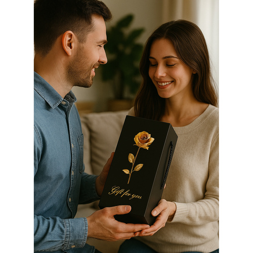 RUHHY Örök Rózsa Üvegkupolában LED Világítással – Az Időtlen Szerelem Szimbóluma (WNDR25682) - Image 3