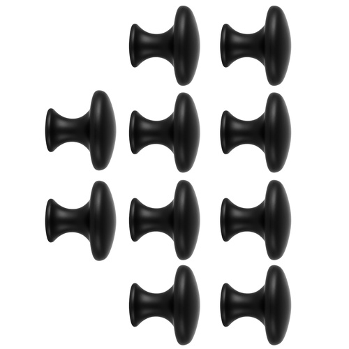 RUHHY 10 darabos Matt Fekete Bútorfogantyú Szett – Modern, Ipari Stílusú Gombok (WNDR25679) - Image 10