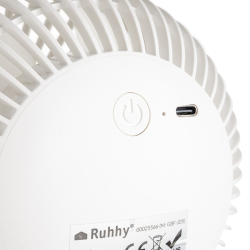 RUHHY Vezeték nélküli Csiptetős Ventilátor – Fehér, 3 az 1-ben Hűsítő Kényelem (WNDR25566) - Image 7