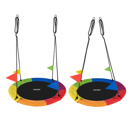 KRUZZEL Gólyafészek Hinta – 110 cm-es, színes, kültéri/otthoni használatra (WNDR25284) - Image 8