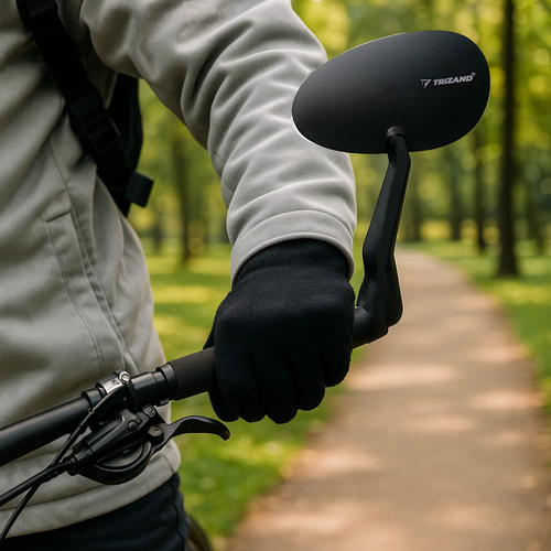 Trizand kerékpár visszapillantó tükör – bal oldali, fekete (WNDR25781) - Image 2